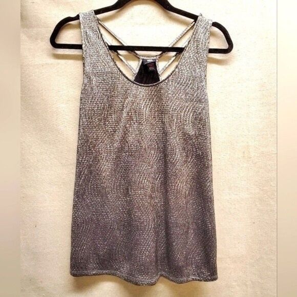 Rock and Republic Shiny Silver Tank Top in XS - Picture 1 of 4